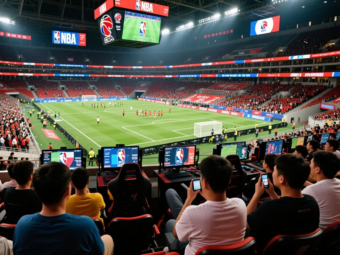 热衷足球的球迷聚集观看几支球队的风采  第1张